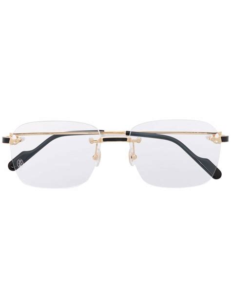 2022 cartier glasses|cartier rimless glasses gold.